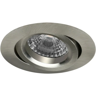 Afbeelding van LED inbouwspot Tintin Rond RVS Look Warm Wit Dimbaar 5W Philips