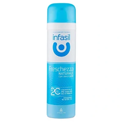 Afbeelding van Infasil Fresh Natural Deodorant Spray met verzachtende middelen en molecuul 2C 150 ml