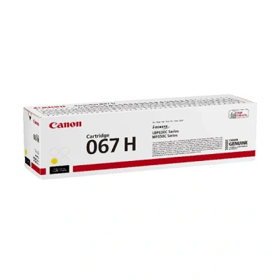 Image de Canon 067 H Haute capacité jaune original cartouche de toner pour Satera MF654Cdw, MF656Cdw