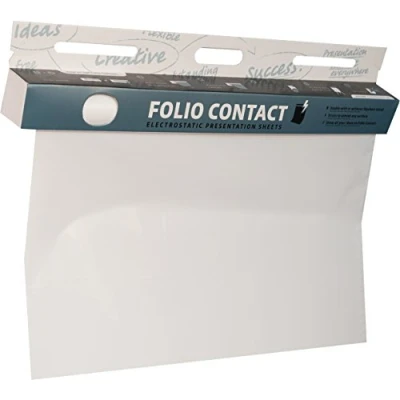 Afbeelding van Folio Contact Whiteboard op rol, gepatenteerde elektrostatische folie, uitwisbaar en herbruikbaar, bevestiging zonder gereedschap bijna alle oppervlakken