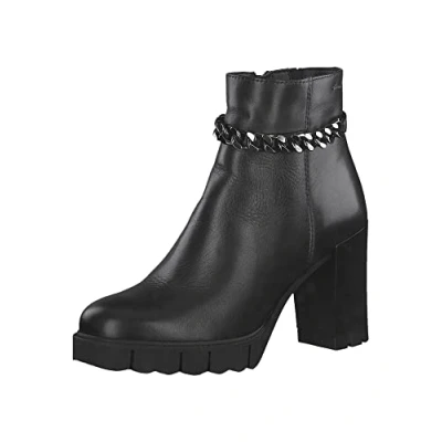 Afbeelding van Tamaris 1 25466 29 Enkellaarzen voor dames, zwart.
