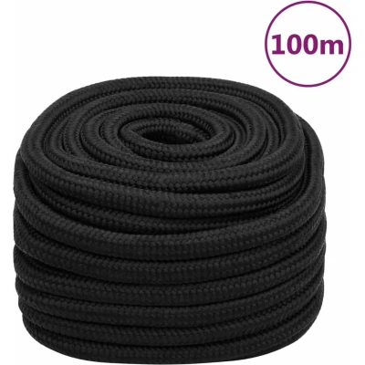 Afbeelding van Boottouw 20 mm 100 m polypropeen zwart