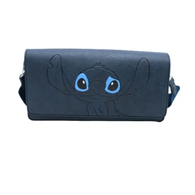 Afbeelding van Disney Stitch eetstoktas van PU leer, 28 cm, marineblauw