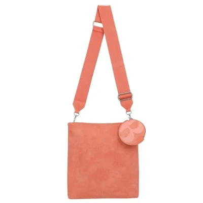 Afbeelding van Fritzi aus Preußen Schoudertas Brigitte X Ronja Cross Body Bag Warm Mandarin Koraalrood
