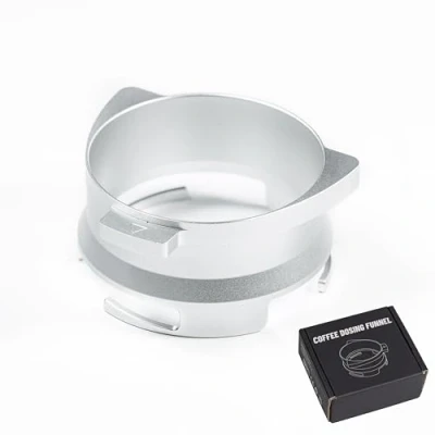 Afbeelding van Anillo Koffiehouder, Embudo Dosificador 54 mm Accesorios Para Coffee Expreso Aluminium Metal Sage Portafiltro Plata Mano Vrij
