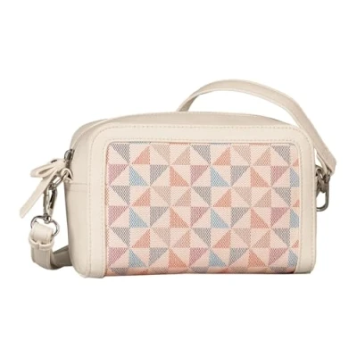 Afbeelding van Gabor Schoudertas Meria Camera Bag Printed Rose Crème