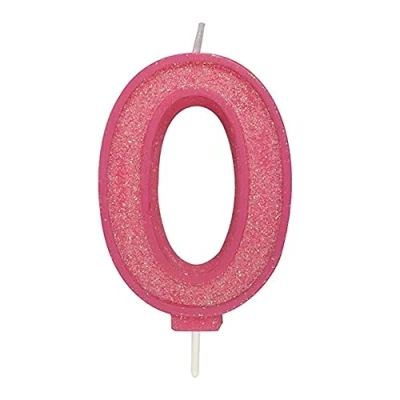 Afbeelding van Culpitt Cijferkaars #0 Roze met Glitter