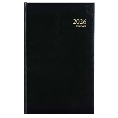 Afbeelding van BREPOLS SATURNUS Dagplanner Januari 2025 tot december Omslag: Zwart Formaat: 14 x 22 cm