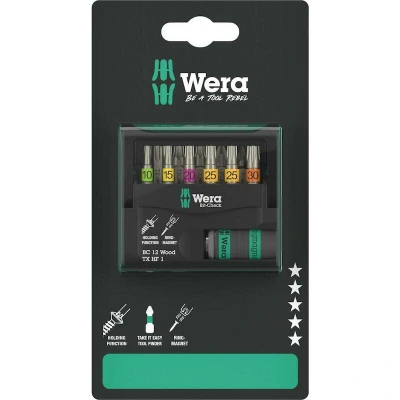 Afbeelding van WERA 05073641001 Bit Check 12 Wood TX HF 1 SB, delig