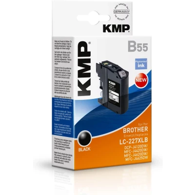 Afbeelding van KMP Inktcartridge vervangt Brother LC 227XLBK Compatibel Zwart B55 1531,4001