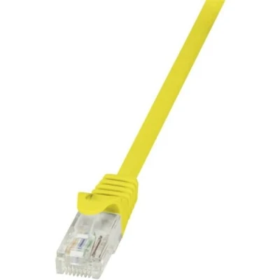 Afbeelding van LogiLink CP2097U RJ45 Netwerkkabel, patchkabel CAT 6 U/UTP 10.00 m Geel Snagless 1 stuk(s)