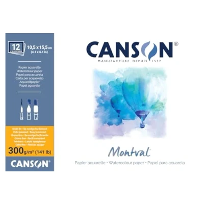 Image de CANSON bloc de papier aquarelle &quot;Montval&quot; , 240 x 320 mm