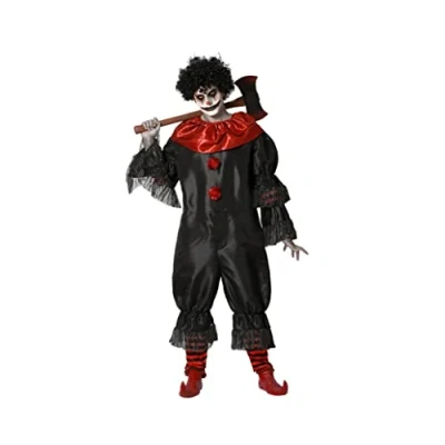 Afbeelding van Kostuums voor Volwassenen Zwart Clown (1 Onderdelen) Maat XL