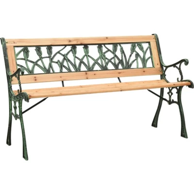 Afbeelding van Tuinbank 122 cm gietijzer en massief vurenhout