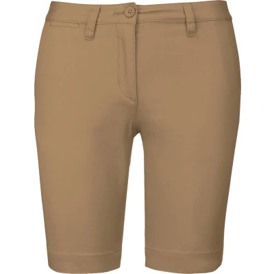 Afbeelding van Kariban Dames chino bermudashorts K751 Camel