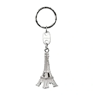 Afbeelding van Oleanderhof Eiffeltoren sleutelhanger zilver souvenir Parijs Reizen Frankrijk vakantie Mini Eiffeltoren, zilver, zilver.