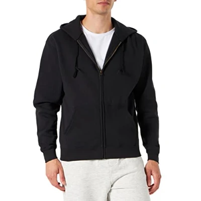 Afbeelding van Fruit Of The Loom Heren Premium 70/30 Hooded Zip Up Sweatshirt / Hoodie (Zwart) Maat 2XL