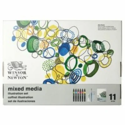 Afbeelding van Winsor&amp;Newton Mixed Media Illustration Set 11 Delig