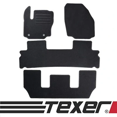 Afbeelding van CARMAT Texer Autovloermatten van textiel voor Ford S Max 7 zits bouwjaar 2006 2012 Basic