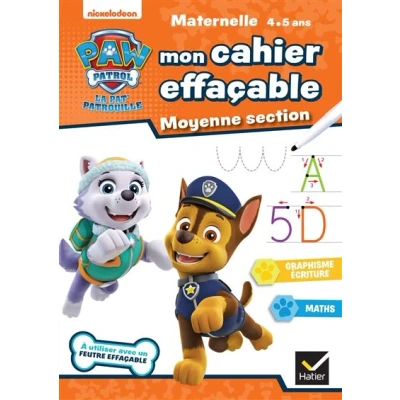 Image de Mon cahier effaçable Pat&#039;Patrouille MS