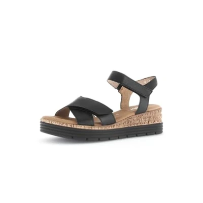 Afbeelding van Gabor Sandalen met riempjes voor dames, Zwart 57, 41 EU