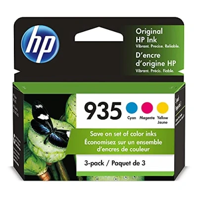 Afbeelding van HP 935 cyaan, magenta, geel inktpatronen (verpakking van 3) OfficeJet 6810; Pro 6230, 6830 Series N9H65FN