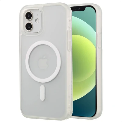Afbeelding van imoshion Hoesje Geschikt voor iPhone 12 / Pro Color Guard Backcover MagSafe Wit
