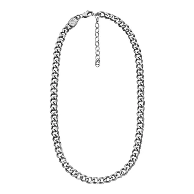 Afbeelding van Fossil Ketting silvercoloured, Heren, Maat: One Size, Silver coloured