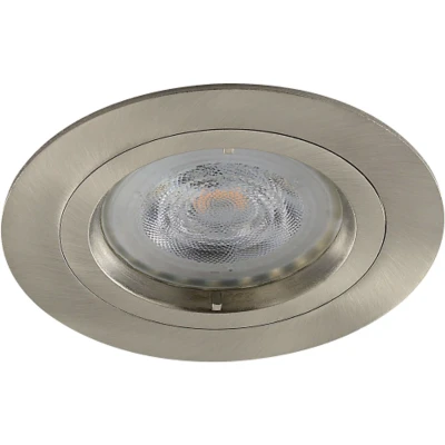 Afbeelding van Platte inbouwspot Drott Rond RVS Look Extra Warm Wit Dimbaar 3.8W RTM Lighting LED