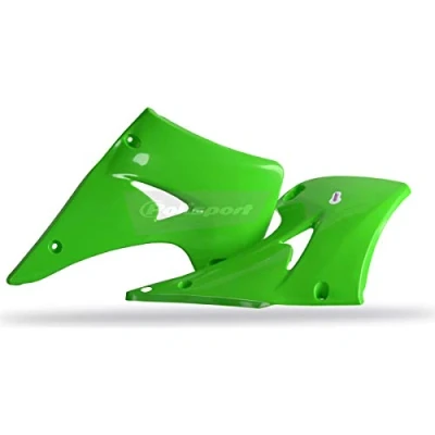 Afbeelding van Polisport Radiateurkappen Kawasaki KX125 KX250 2003 2008 Groen