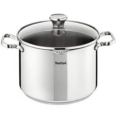 Afbeelding van Tefal Duetto A705A835 Kookpannenset, 7 delig, inductie, steelpan 16 cm (1,3 l), kookpan 16/20/24 l/2,6 l/4,3 roestvrijstalen deksel 3L