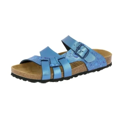 Afbeelding van Lico BIOLINE FLORA Dames Instapschoenen, Blauw, 38 EU