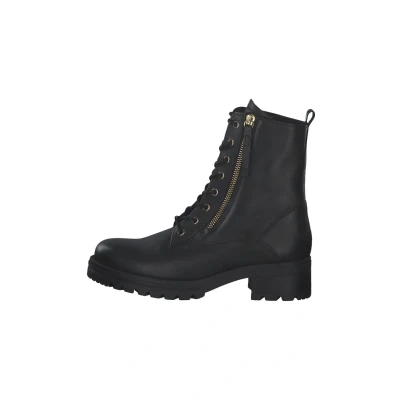 Afbeelding van Gabor Zwarte Leren Veterboots Dames Zwart 37.5