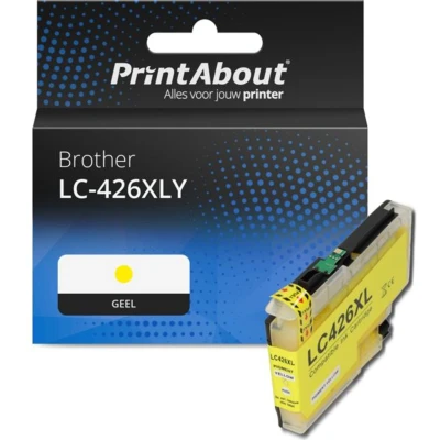 Afbeelding van Huismerk Brother LC 426XLY Inktcartridge Geel Hoge capaciteit