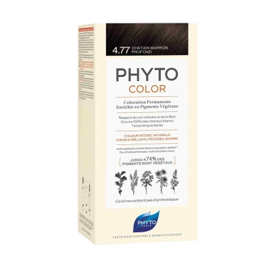 Afbeelding van Phyto Coloration des cheveux Phytocolor permanente 4.77 Châtain marron profond