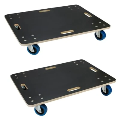 Afbeelding van meubelwagen met 4 zwenkwielen, 60 x 80 cm, draagvermogen tot 800 kg, gemaakt van CNC gefreesd multiplex