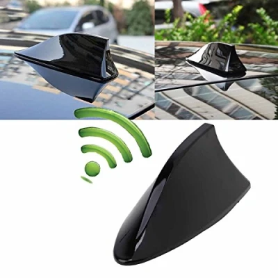 Afbeelding van Possbay, Universele auto antenne in haaienvin voor SUV, vrachtwagen, bestelwagen, (zwart)