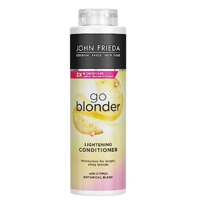 Afbeelding van John Frieda Sheer Blonde Go Blonder Lightening Conditioner voor blond haar 500 Milliliter Licht Haren Geleidelijk Op