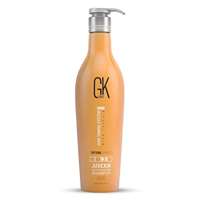 Afbeelding van GK HAIR Global Keratine Colored Shampoo (650 ml) Dieptereiniging, hydratatie, hittebescherming voor gekleurd, droog, beschadigd, krullend en kroeshaar sulfaatvrij