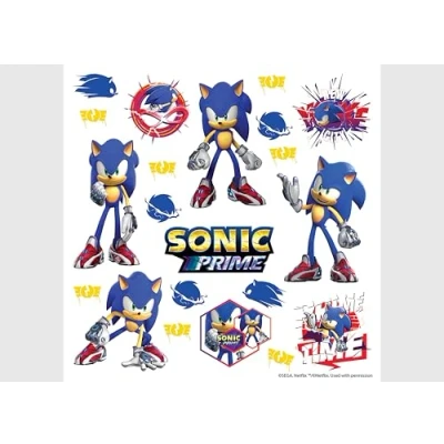 Afbeelding van ADKS 3934 Muursticker voor kinderkamer, Sonic, jeugddecoratie, AG Design 30 x cm