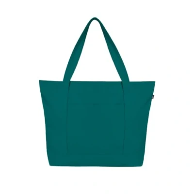 Afbeelding van Ecoright Canvas Tote Bag voor Vrouwen met Ritssluiting &amp; Binnenzak, 100% Organic Cotton Bags Men, Winkelen, Strand, Groen, 1 Stuk, Utility, Utility
