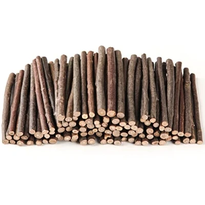 Afbeelding van LAZACA Houten Stokken DIY Takken Ambachten 50 Stuks 10 cm Log Sticks Natuurlijke Boomschors Rustiek Home Decor 0,5 0,8