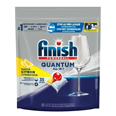 Afbeelding van Finish Quantum All in One Citroen Vaatwastabletten 35 Capsules