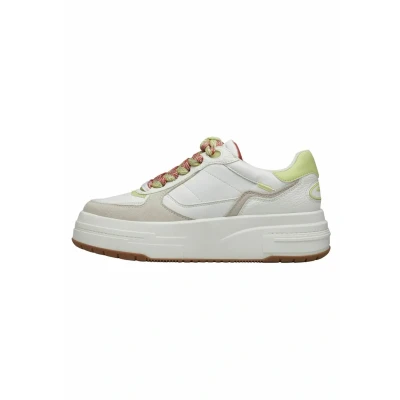 Afbeelding van Tamaris Sneakers laag, Dames, Maat: 39, Lime comb Leer/ synthetisch