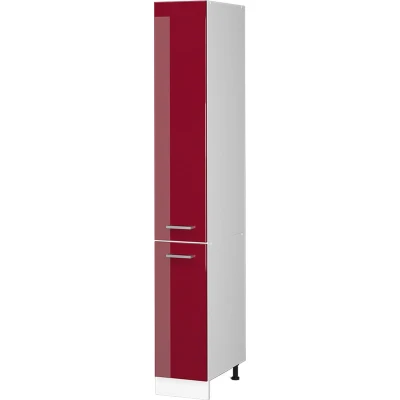 Afbeelding van Vicco Universele voorraadkast R Line, Bordeauxrode hoogglans/Wit, 30 cm met deuren