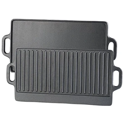 Afbeelding van Rosenstein &amp; Söhne gietijzeren grillplaat voor oven, fornuis grill, 51 x 23,5 cm (grillplaat elektrisch fornuis)