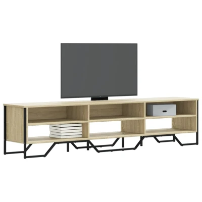 Afbeelding van Tv meubel 180x34x41 cm bewerkt hout sonoma eikenkleurig