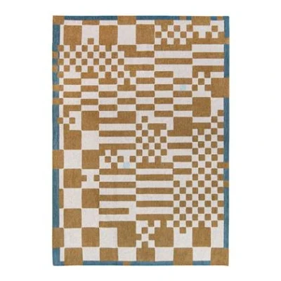 Afbeelding van Louis de Poortere Craft Chess Vloerkleed 240 x 340 cm Honey