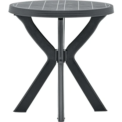 Afbeelding van Bistrotafel Ø70 cm kunststof antraciet