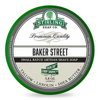 Afbeelding van Stirling Soap Co. scheercrème Baker Street 165ml